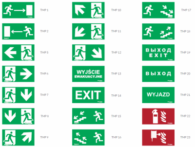Piktogramy do opraw V5 246x123mm