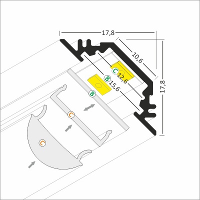 PROFIL LED TRIO
