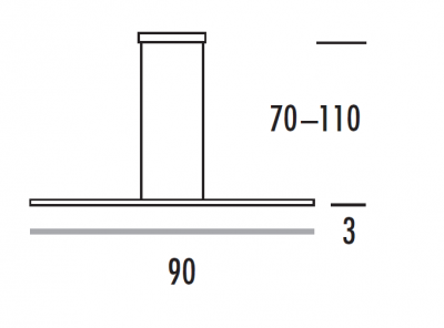 Lampa wisząca KRESKA LS LED 90cm