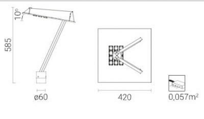 Oprawa parkowa Mira LED
