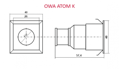 Oprawa awaryjna ATOM FL LED