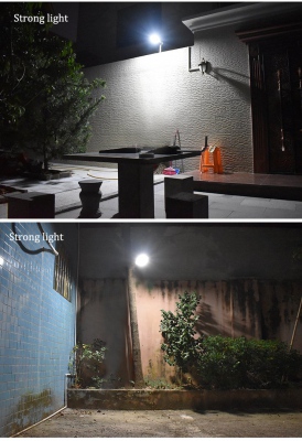 Kinkiet solarny LED, regulowany z czujnikiem ruchu