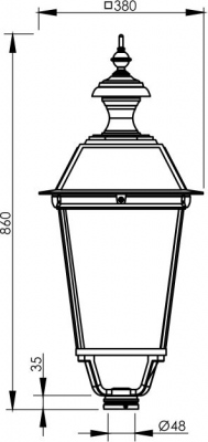 Oprawa oświetleniowa 823 klasyczna