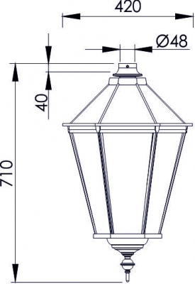 Oprawa oświetleniowa 843W klasyczna
