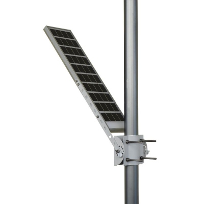 Lampa uliczna solarna LED Gemini 160, 2000lm, 3 tryby pracy, ciepło-biała