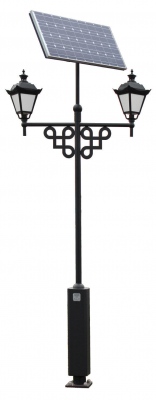 Lampa solarna parkowa Vintage