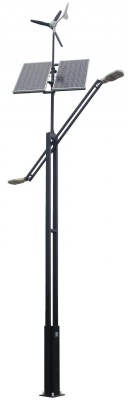 Lampa hybrydowa solarno-wiatrowa Hybrid Dual Solar V1 - 8m