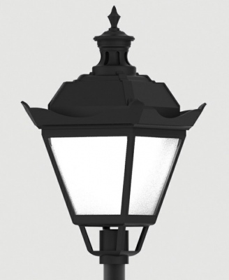 Lampa parkowa OS-11 LED z kloszem PMMA / przezroczystym