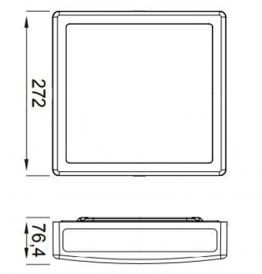 Plafoniera Erida E27 / IP44 / IK10