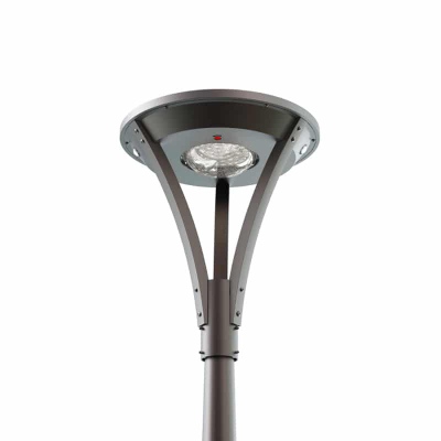 Solarna lampa parkowa 15W Park-231R 3000lm ze słupem i fundamentem