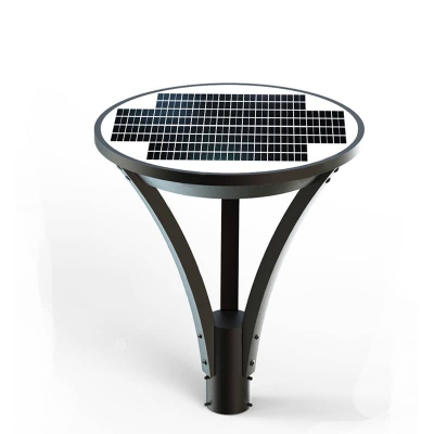 Solarna lampa parkowa 15W Park-231R 3000lm ze słupem i fundamentem