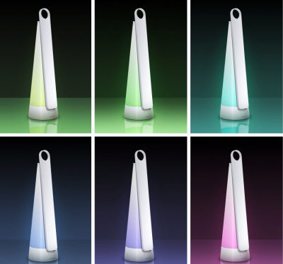 Lampka biurkowa LED 7W ściemnialna + światło RGB