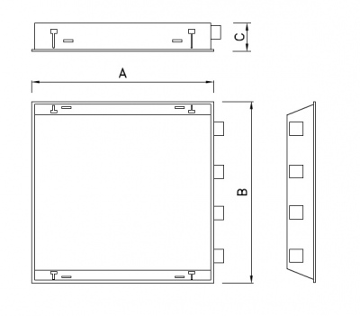 Oprawa rastrowa T8 418 ALU EVG