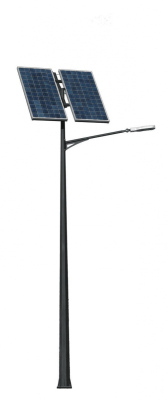 Lampa uliczna solarna LED 6m przystosowana do zasilania kamery 24V