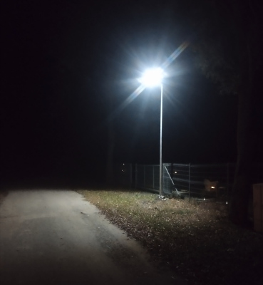 Latarnia uliczna solarna LED Gemini 22 ze słupem 4-5m