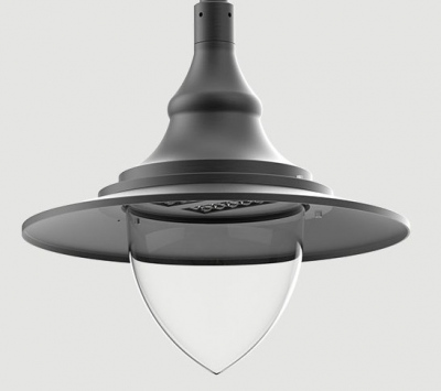 Latarnia parkowa Bella LED słup aluminiowy 6m czarny