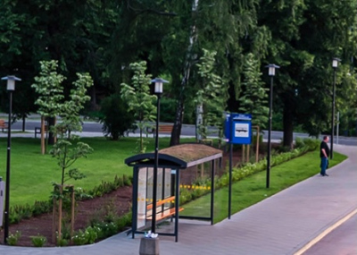 Latarnia parkowa Elba LED słup aluminiowy 4-5m czarny