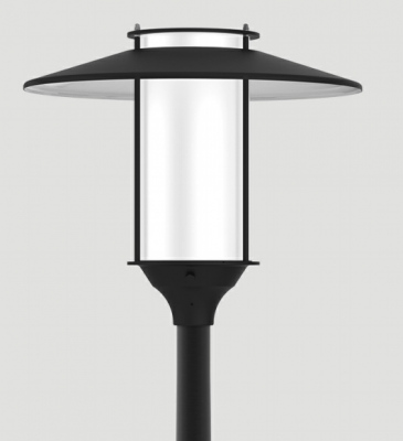 Latarnia parkowa Elba LED słup aluminiowy 4-5m czarny