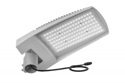 Latarnia uliczna Grid LED dwuramienna słup stalowy