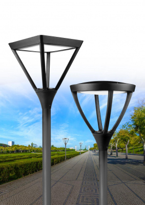 Latarnia parkowa Park Plus LED słup aluminiowy 4-5m czarny