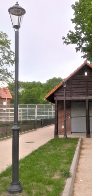 Latarnia parkowa Altair LED słup aluminiowy 3-5m malowany RAL