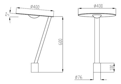 Oprawa parkowa nowoczesna LED 30W/50W/85W V2 IP65