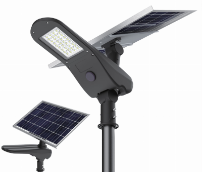 Lampa solarna LED Delphini-0X słup aluminiowy i fundament