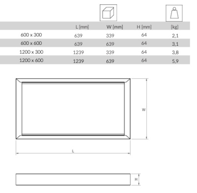 Zestaw do montażu natynkowego/podtynkowego SLIM UNI