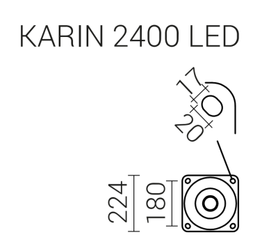 Lampa parkowa Karin 2400 LED 32W