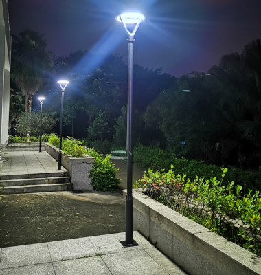 Lampa solarna parkowa LED 12W 1150lm panel 20W LiFePO4