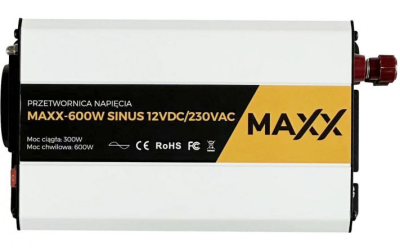 Przetwornica napięcia 600W Sinus 12VDC/230VAC [300W/600W]