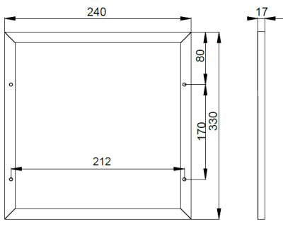 Panel słoneczny monokrystaliczny 10W Mono 330x240x17mm