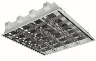 Oprawa rastrowa podtynkowa 418 ALU do świetlówek LED