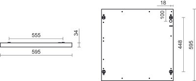 Oprawa natynkowa Naos Square LED IP40