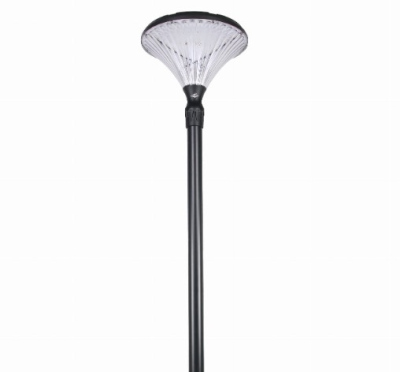 Latarnia solarna uliczna LED 17W panel 25W ze słupem aluminiowym i fundamentem