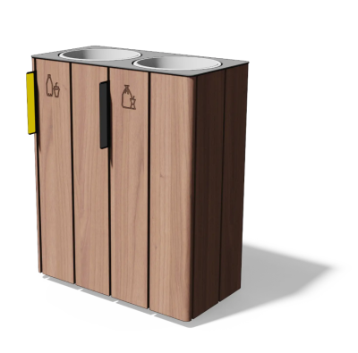 Kosz na posortowane odpady 2 x 38l