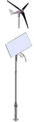 Hybrydowa lampa parkowa LED Szyszka