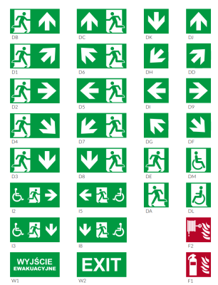 Piktogramy do opraw V5 320x160mm