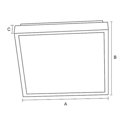 Oprawa kloszowa kwadratowa Finestra