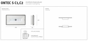 Oprawa ewakuacyjna LED ONTEC S IP65 C1/C2