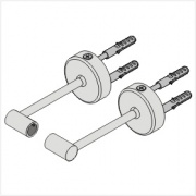  Topmet UCHWYT PE PODWÓJNY Z PODSUFITKAMI