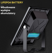 Halogen solarny LED 2400lm (odp. 200W) + 2 x panel słoneczny (2 x 25W)