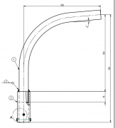  Elektriko Wysięgniki Łukowe Rurowe aluminiowe 1-ramienne do słupów kompozytowych