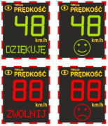  Elektriko Radarowy wyświetlacz prędkości