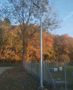 Latarnia uliczna solarna LED Gemini 22 ze słupem 4-5m