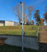 Latarnia uliczna solarna LED Gemini 18 ze słupem 3-4m i fundamentem