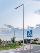  Elektriko Latarnia uliczna Grid LED słup aluminiowy 5m