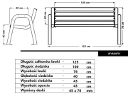 Zestaw Mebli Ogrodowych Primario 125cm