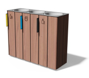  Elektriko Kosz na posortowane odpady 3 x 38l