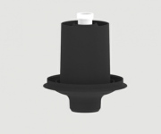 Latarnia parkowa Grid LED słup aluminiowy kula